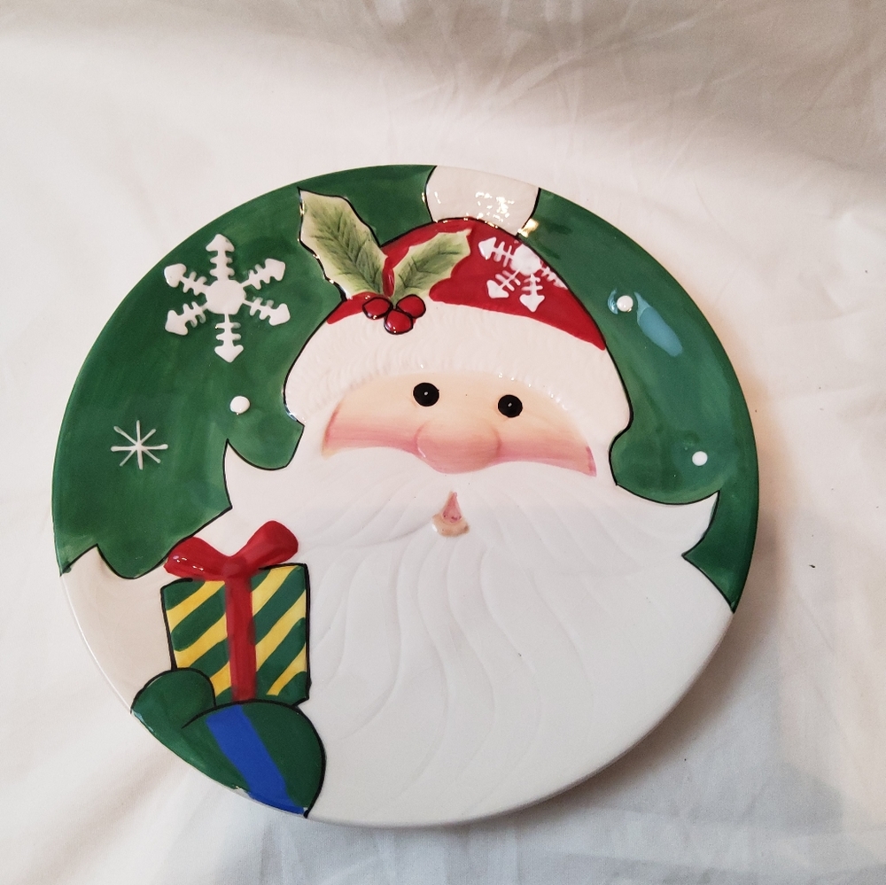 Fitz &Floyd Merry &Bright Canape Plate